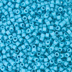 Miyuki Delica Beads 1,6mm Duracoat dyed Opaque Nile Blue DB2128 ca 7,2 gr