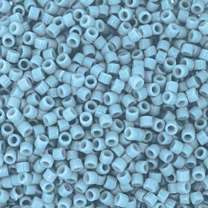 Miyuki Delica Beads 1,6mm Duracoat dyed Opaque Moody Blue DB2129 ca 7,2 gr