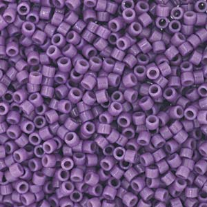 Miyuki Delica Beads 1,6mm Duracoat dyed Opaque Dark Orchid DB2139 ca 7,2 gr