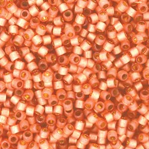 Miyuki Delica Beads 1,6mm Duracoat silverlined semimatt Rose Copper DB2172 ca 7,2 gr