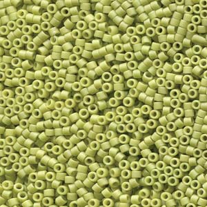 Miyuki Delica Beads 1,6mm DB2290 opaque glaced frosted Honeydew ca 5gr