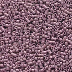 Miyuki Delica Beads 1,6mm DB2295 opaque glaced frosted Mauve ca 5gr
