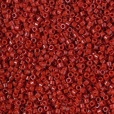 Miyuki Delica Beads 1,6mm DB2354 Duracoat Opaque Dyed Shanghai Red ca 5 gr