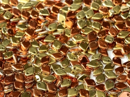 Dragon Scale Beads 1,5x5mm Jet California Gold Rush ca 9,5 gr