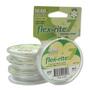 Flexrite 7strängig 0,45mm Perlsilber 9,14m