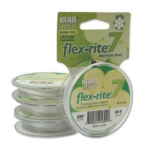 Flexrite 7strängig 0,5mm Perlsilber 9,14m