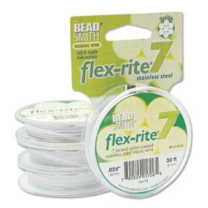 Flexrite 7strängig 0,6mm Weiß 9,14m