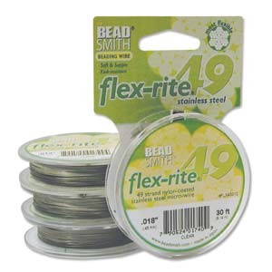 Flexrite 49strängig 0,45mm Silberfarben 9,14m