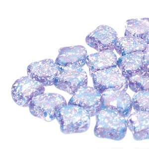 Ginko Beads 8x7mm Confetti Splash Indigo ca 10gr