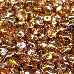 Glasperlen Superuno Beads 2,5x5mm UN0500030-27101-04 Capri Gold ca 22gr