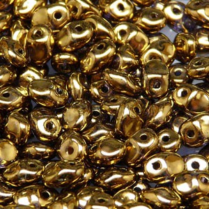 Glasperlen Superuno Beads 2,5x5mm UN0500030-90215-08 Luster Gold ca 22gr