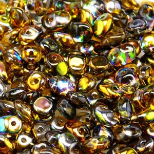 Glasperlen Superuno Beads 2,5x5mm UN0500030-95300-12 Crystal Magic Orange Grey ca 22gr
