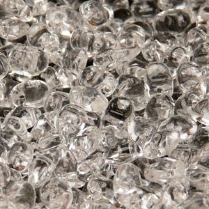 Glasperlen Superuno Beads 2,5x5mm UN0500030-01 Crystal ca 22gr