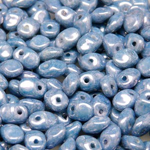Glasperlen Superuno Beads 2,5x5mm UN0503000-14464-17 Luster Blue ca 22gr