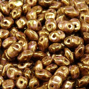 Glasperlen Superuno Beads 2,5x5mm UN0503000-15695-21 Chalk Senegal Brown Purple ca 22gr