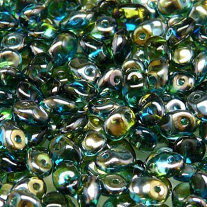 Glasperlen Superuno Beads 2,5x5mm UN0560020-22501-39 Aqua Celsian ca 22gr