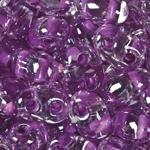 Twin Beads TWN38628 2,5x5mm Crystal Lilac Colorlined ca23gr.