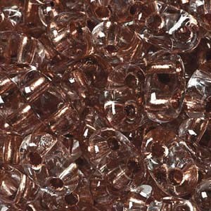 Twin Beads TWN68105 2,5x5mm Crystal Copper Lined ca23gr.