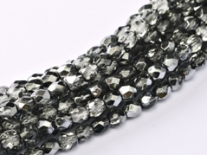 Glasschliffperlen 4mm Crystal Earthtone Metallic Ice 100 Stück