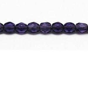 Glasschliffperlen 4mm Purple Velvet 100 Stück