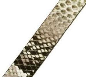 Lederband 10x2mm Schlangenoptik Grau 20cm lang