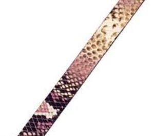 Lederband 15x2mm Schlangenoptik Lila 20cm lang