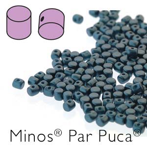 Minos par Puca ® 2,5x3mm 02010-25033 Pastel Petrol ca 10 gr