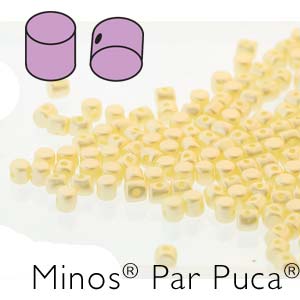 Minos par Puca ® 2,5x3mm 02010-25039 Pastel Cream ca 10 gr