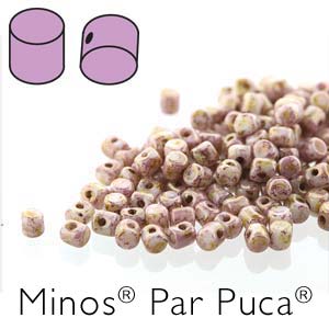 Minos par Puca ® 2,5x3mm 03000-15695 Opaque Mix Rose Gold Ceramic Look