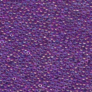 Miyuki Rocailles Beads 1,5mm 0352 Fuchsialined luster Aqua ca 11gr