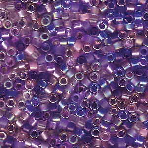 Miyuki Delica Beads 1,6mm Mix01 Lilacs 7,2 Gr.
