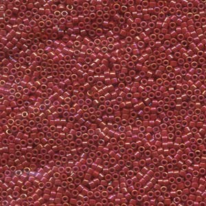Miyuki Delica Beads 1,6mm DB0162 Opaque Red AB 5gr