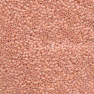 Miyuki Delica Beads 1,6mm DB0207 opaque luster Peachy Coral 5gr