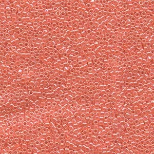 Miyuki Delica Beads 1,6mm DB0235 opaque luster Coral 5gr