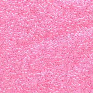 Miyuki Delica Beads 1,6mm DB0244 lined Crystal light Pink 5gr