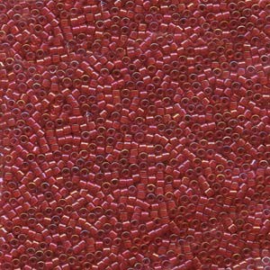 Miyuki Delica Beads 1,6mm DB0295 CI Red-Red AB 5gr