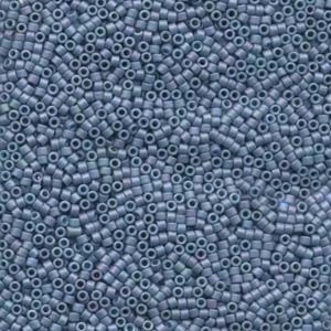 Miyuki Delica Beads 1,6mm DB0376 metallic matte Denim Blue 5gr