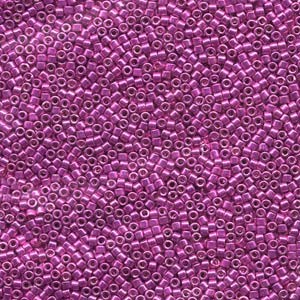 Miyuki Delica Beads 1,6mm DB0425 dyed galvanized Bright Pink 5gr