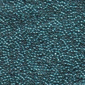 Miyuki Delica Beads 1,6mm DB0432 dyed galvanized Peacock Blue 5gr