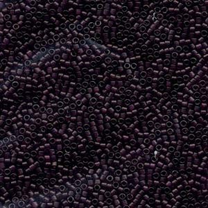 Miyuki Delica Beads 1,6mm DB0784 Transparent Dyed matt  dark Purple 5gr