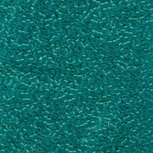 Miyuki Delica Beads 1,6mm DB0786 Transparent Dyed matt Turquoise 5gr