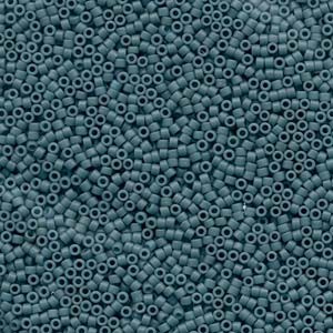 Miyuki Delica Beads 1,6mm DB0792 Dyed matt Grey-Blue 5gr