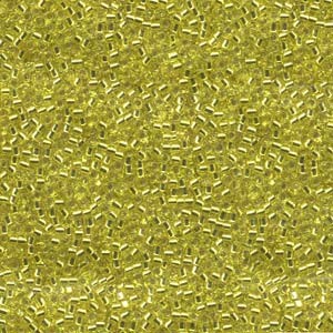 Miyuki Delica Beads 1,6mm DB0145 transparent silverlined Yellow 5gr