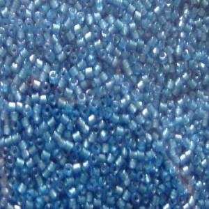 Miyuki Delica Beads 1,6mm DB1709 inside colorlined Blue Bird 5gr