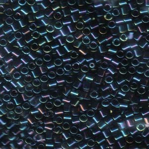 Miyuki Delica Beads 3mm DBL0002 metallic rainbow Midnight Blue ca 6,8 Gr.