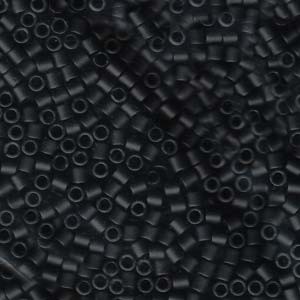 Miyuki Delica Beads 3mm DBL0310 matte Black ca 6,8 Gr.