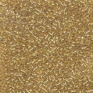 Miyuki Delica Beads 2,2mm DBM0033 colorlined 24 Karat Gold lined 7,2 Gr.
