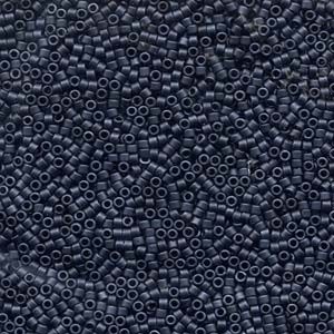 Miyuki Delica Beads 1,3mm DBS0301 metallic matte Blue Grey 5gr