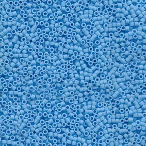 Miyuki Delica Beads 1,6mm DB0755 opaque matt Turquoise Blue 5gr