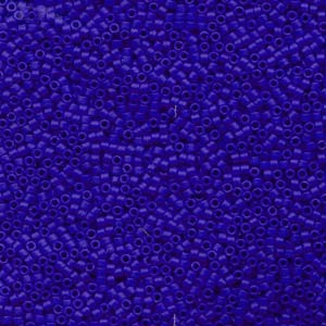 Miyuki Delica Beads 1,6mm DB0756 opaque matt Cobalt Blue 5gr